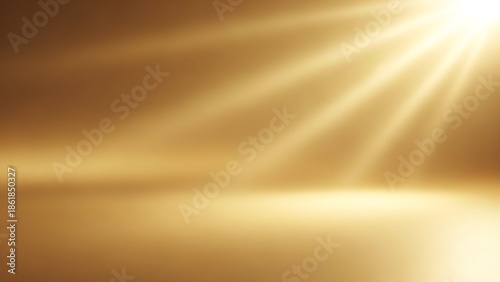 Golden light beams down softly illuminating an elegant space inspiring hope and new