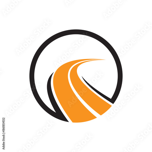 Road way logo icon