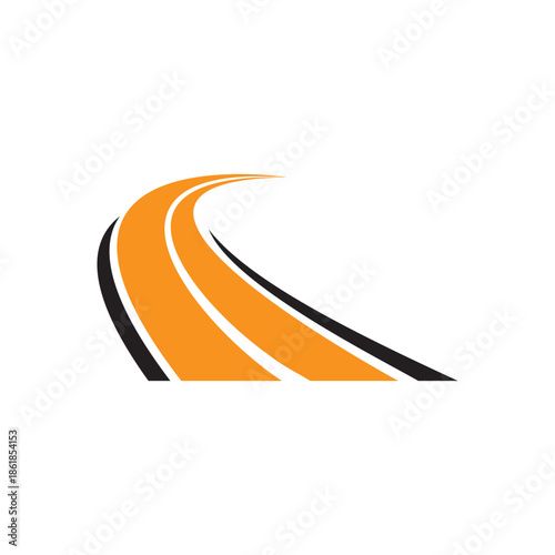 Road way logo icon