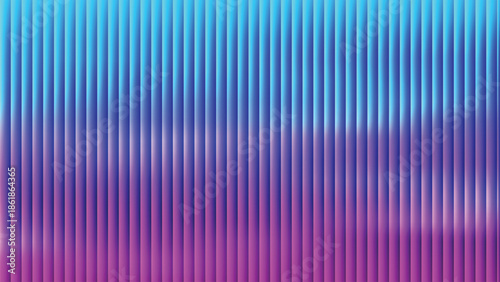 Glass ripple texture with dark gradient background and lilac light streaks. Futuristic distortion, moody abstract glow, reeded vertical blur. Vector illustration EPS