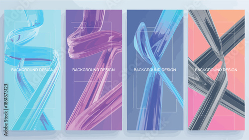Vibrant abstract background designs in modern colors for creative projects