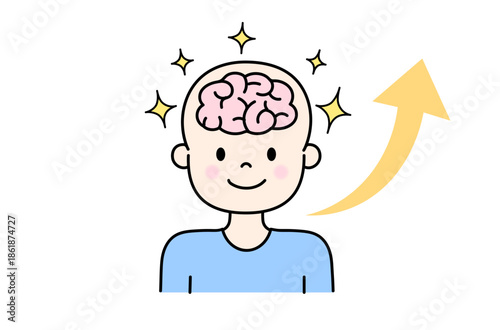 モチベーションが上がる脳のイラスト