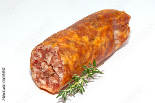 Geräucherte, grobe Bauernbratwurst