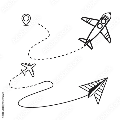 Innovation Roadmap Concept with Abstract Journey