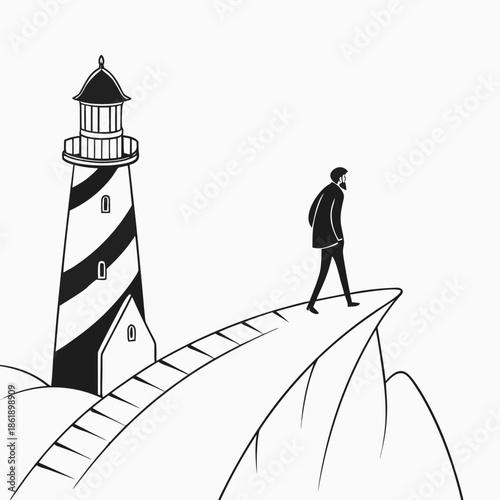 Conceptual Art Illustration, Symbolic Abstraction and Meaning