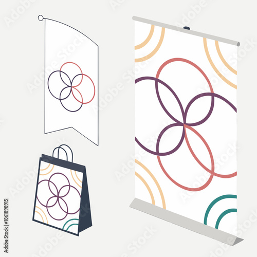 Versatile Modern Branding Asset with Abstract Design