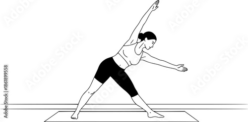 a silhouette of a woman doing yoga