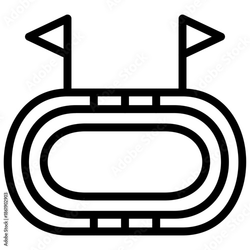 Running Track Icon