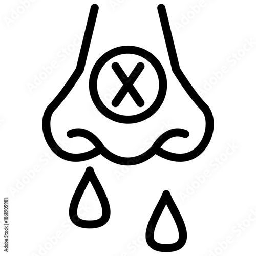Nasal Congestion Icon