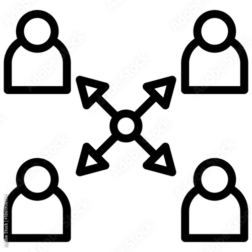 Cross functional Team Icon