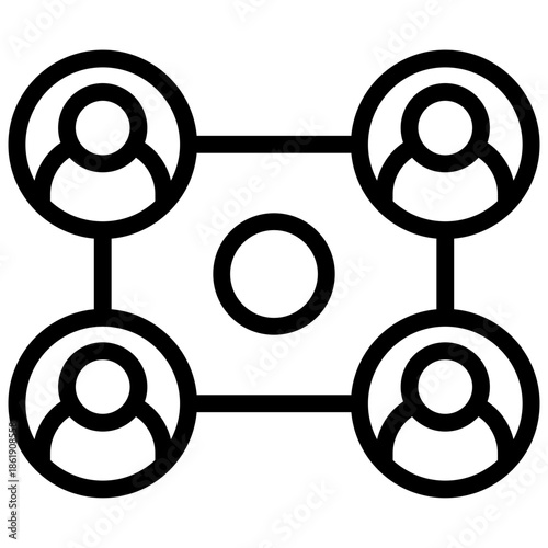 Peer to Peer Network Icon