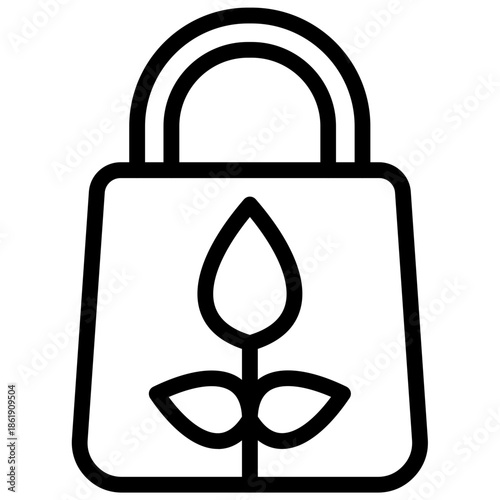 Compost Plastic Packaging Icon