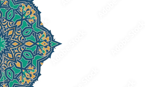 A serene illustration of a man in traditional Muslim attire kneeling in prayer and supplication (dua) under a starry night sky. The background features a grand, illuminated mosque with multiple domes 