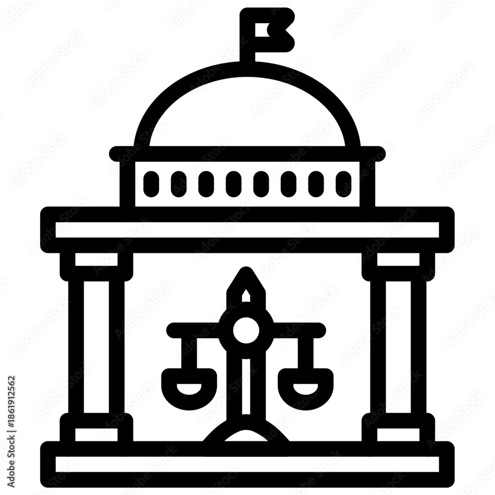 Fototapeta premium Supreme Court Icon