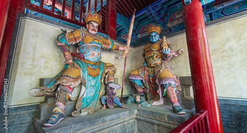 Foto Asia, China, Luoyang, Shaolin Kung Fu Temple, religious statues