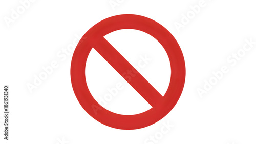 Free Download Prohibited sign with red circle and line on Transparent background - GFXLoad