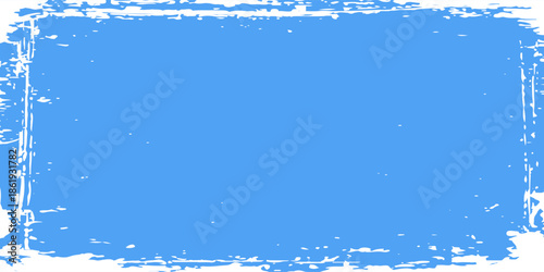 Blue and white grunge background with white paint smudges. Frosty blue background. texture old
