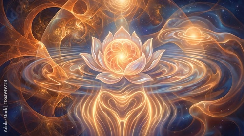 The vibrant and creative energy of the Sacral Chakra (Svadhisthana), the center of passion, emotion, pleasure, and flow.