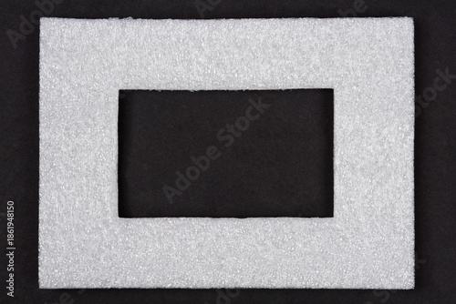 Tablou pe pânză A rectangular frame made of white expanded polyethylene foam insulation material