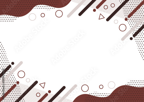 幾何学模様 フレーム 背景素材 A4サイズ A3サイズ 白銀比 透過