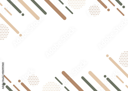 幾何学模様 フレーム 背景素材 A4サイズ A3サイズ 白銀比 透過