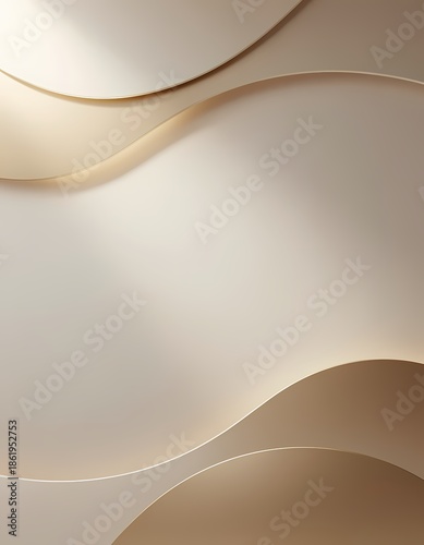 Elegant Abstract Beige and Gold Fluid Wave Background