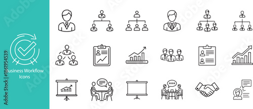 Corporate Workflow Management Icon