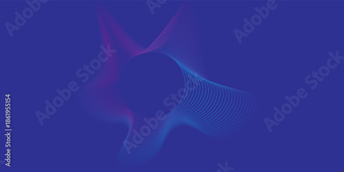 Blue and purple violet vector abstract particles soundwave background.vector illustration.
