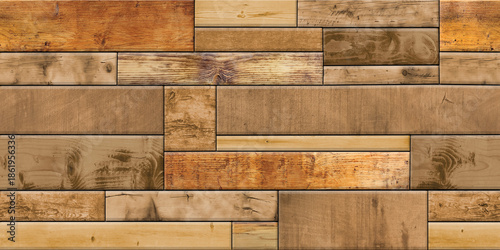 Wallpaper Mural WOOD BLOCK AND WOOD ELEVATION Torontodigital.ca