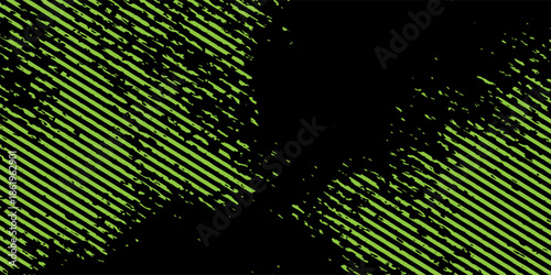green black brush wrap car sticker pattern abstract banner sporty lines black green color combination grunge brush modern pattern racing motorsport vector design, Eps 10.