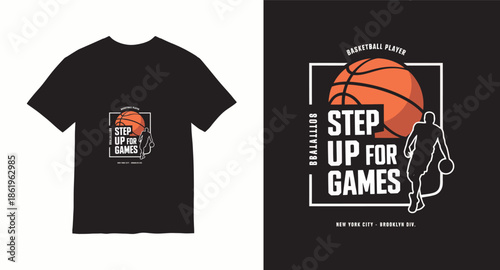 Graffiti basketball vector t-shirt design