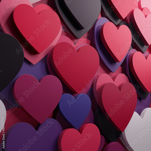 seamless pattern with hearts