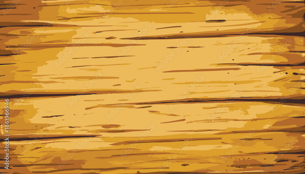 Fototapeta premium Wooden Vector Cartoon Texture for Game Assets