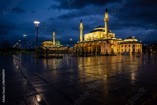 Картината върху платно A night glance at Mevlana