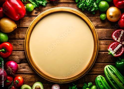 Fresh Food Plate Mockup for Restaurant Branding and Creative Design