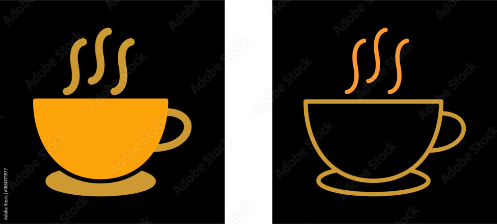 Obraz premium Coffee Cup I Vector Icon