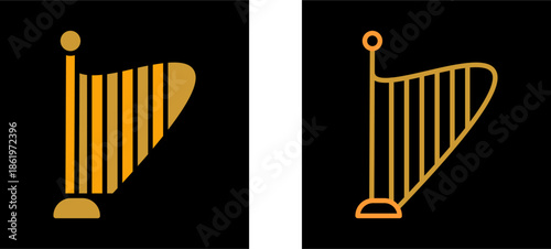 Harp Vector Icon