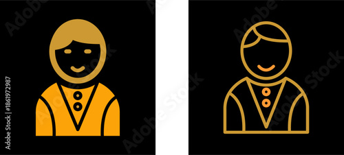 Casino Dealer Vector Icon