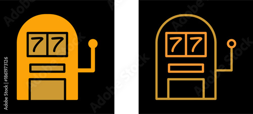 Slot Machine Vector Icon