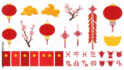 Chinese New Year Elements and Symbols 6.