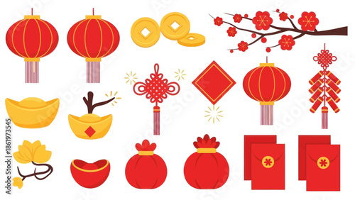 Chinese New Year Elements and Symbols 8.