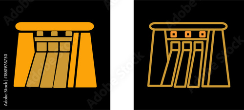 Water Dam Vector Icon