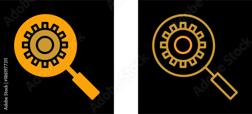 Intelligent Search Vector Icon