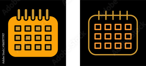 Marked Calendar Vector Icon