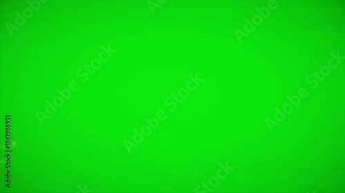 Abstract green screen background with colorful glitching horizontal lines.