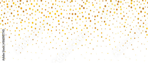 gold falling confetti background repeated golden dotted 