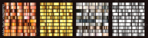 Set of gradient vector illustration