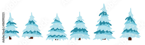 winter tree snow on branches element of nature and