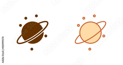 Planetary Rings Vector Icon