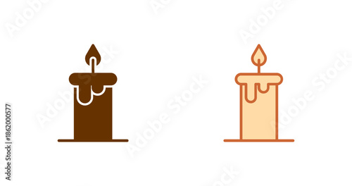 Halloween Candle Vector Icon
